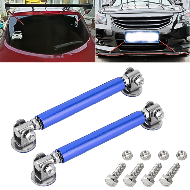 2 PCS Car Modification Adhesive Surrounded Rod Lever Front and Rear Bars Fixed Front Lip Back Shovel, Length: 10cm, 10cm (Silver), 10cm (Red), 10cm (Blue), 10cm (Colour), 10cm (Black)