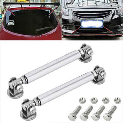 2 PCS Car Modification Adhesive Surrounded Rod Lever Front and Rear Bars Fixed Front Lip Back Shovel, Length: 10cm, 10cm (Silver), 10cm (Red), 10cm (Blue), 10cm (Colour), 10cm (Black)