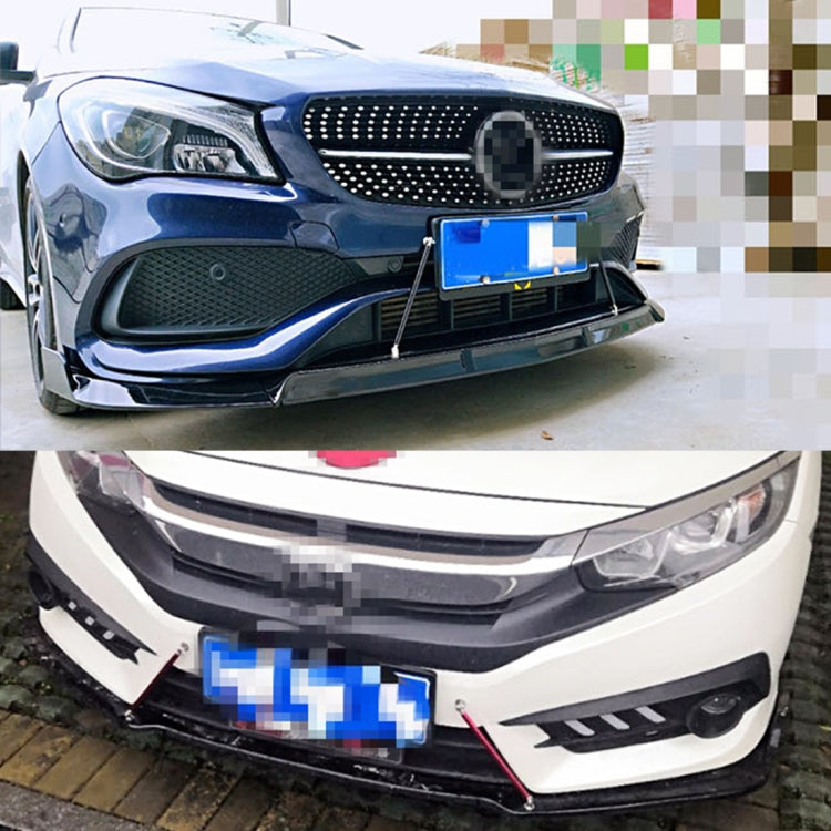2 PCS Car Modification Adhesive Surrounded Rod Lever Front and Rear Bars Fixed Front Lip Back Shovel, Length: 10cm, 10cm (Silver), 10cm (Red), 10cm (Blue), 10cm (Colour), 10cm (Black)