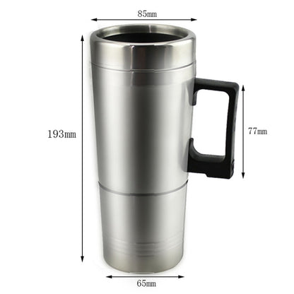 DC 12V Stainless Steel Car Electric Kettle Heated Mug Heating Cup with Charger Cigarette Lighter, Capacity: 300ML, DC 12V