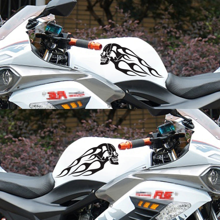 Motorcycle Styling Skull Head PVC Sticker Auto Decorative Sticker, D-712