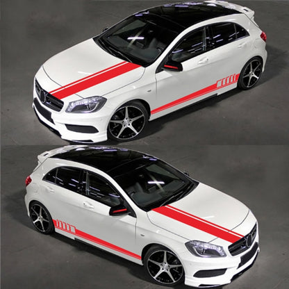 5 in 1 Car Styling Stripe Hood PVC Sticker Auto Decorative Sticker, D-935
