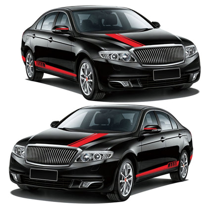 5 in 1 Car Styling Stripe Hood PVC Sticker Auto Decorative Sticker, D-935