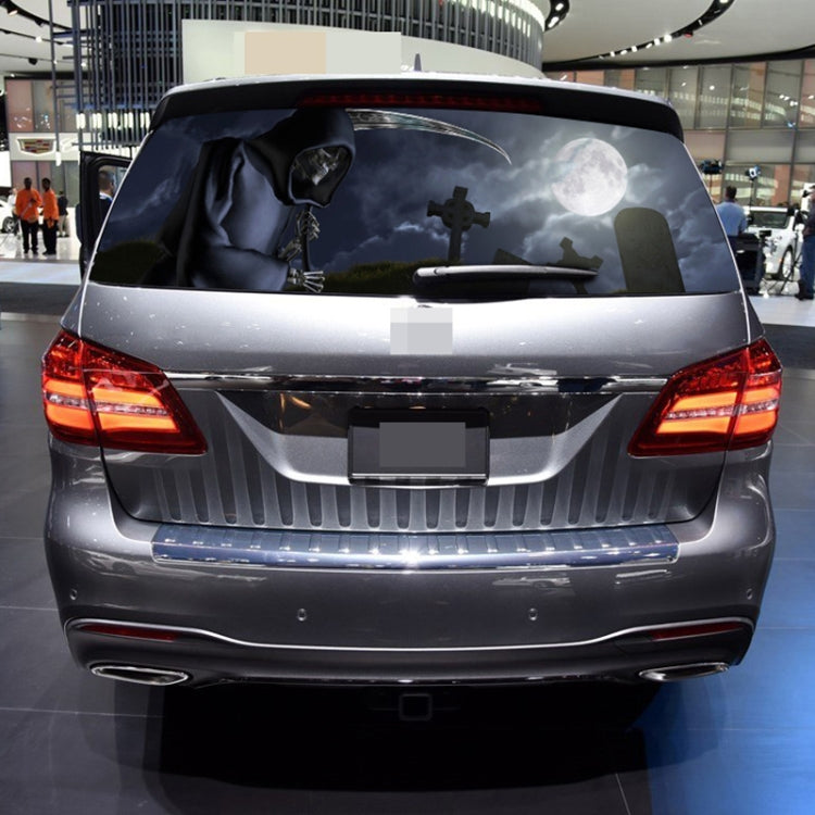Death Cemetery Pattern Horror Series Car Rear Window Decorative Sticker, Size: 168 x 74cm, Size: 168 x 74cm