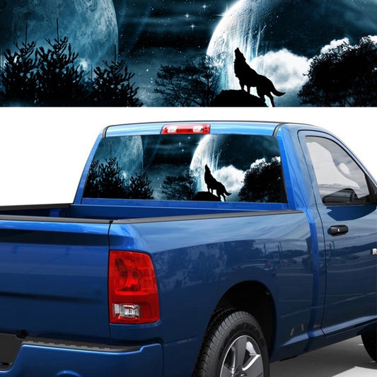 Wolverine Pattern Horror Series Car Rear Window Decorative Sticker, Size: 168 x 74cm, Size: 168 x 74cm (Wolverine)