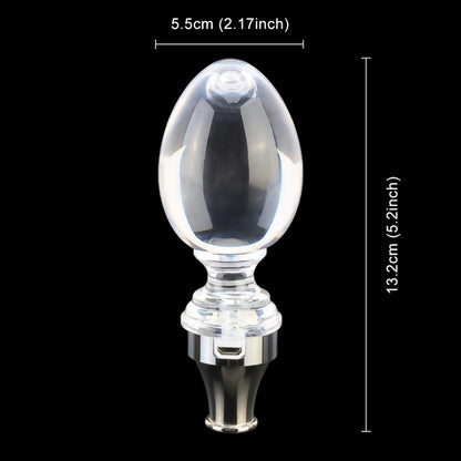 Universal Car Egg Shaped Crystal Gear Head Gear Shift Knob with Light, 5