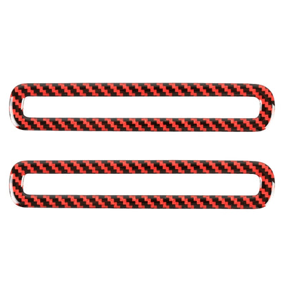 2 in 1 Car Carbon Fiber Door Air Outlet Frame Decorative Sticker for Ford Mustang 2015-2020, Door Air Outlet Frame