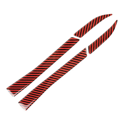 4 in 1 Car Carbon Fiber Rearview Mirror Decorative Sticker for Ford Mustang 2015-2020, Rearview Mirror