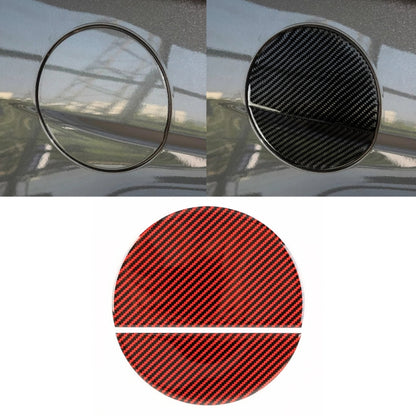 2 in 1 Car Carbon Fiber Fuel Tank Cover Decorative Sticker for Ford Mustang 2015-2020, Fuel Tank Cover