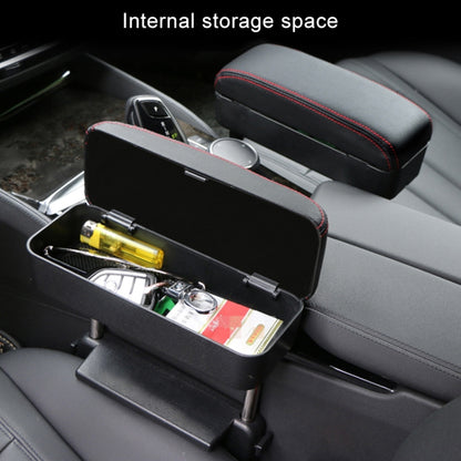 Universal Car PU Leather Wrapped Armrest Box Cushion Car Armrest Box Mat with Storage Box, 1pc(Black White), 1pc(Grey), 1pc(Beige), 1pc(Brown), 1pc(Black), 1pc (Black Red)