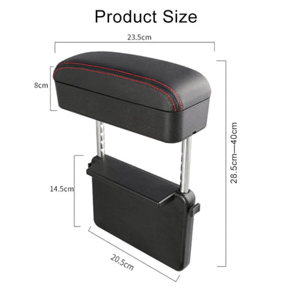 Universal Car PU Leather Wrapped Armrest Box Cushion Car Armrest Box Mat with Storage Box, 1pc(Black White), 1pc(Grey), 1pc(Beige), 1pc(Brown), 1pc(Black), 1pc (Black Red)