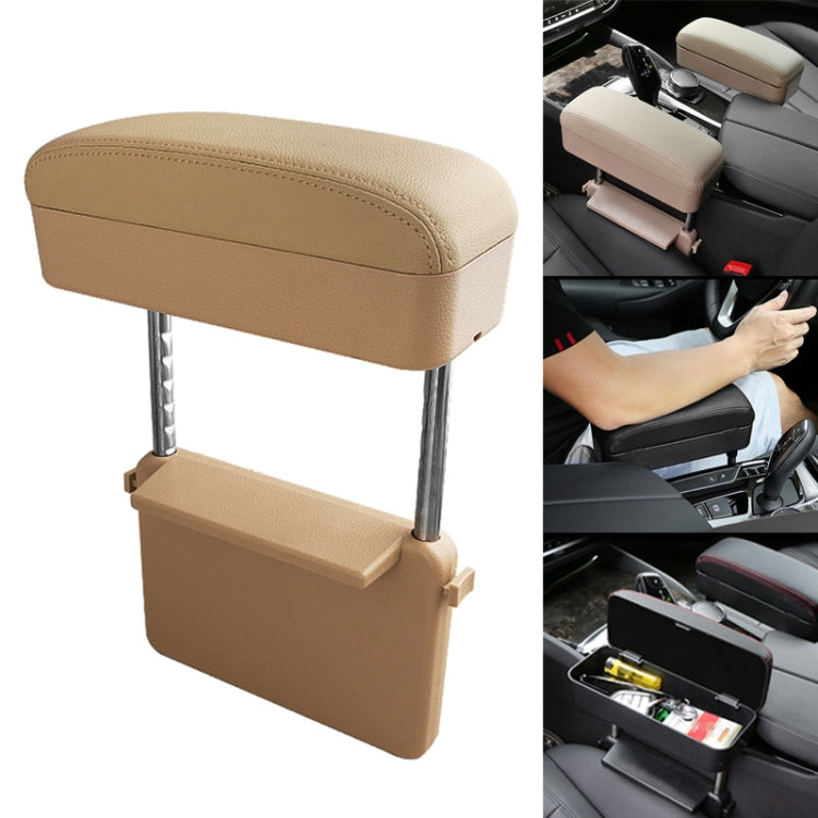 Universal Car PU Leather Wrapped Armrest Box Cushion Car Armrest Box Mat with Storage Box, 1pc(Black White), 1pc(Grey), 1pc(Beige), 1pc(Brown), 1pc(Black), 1pc (Black Red)