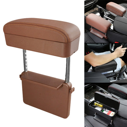 Universal Car PU Leather Wrapped Armrest Box Cushion Car Armrest Box Mat with Storage Box, 1pc(Black White), 1pc(Grey), 1pc(Beige), 1pc(Brown), 1pc(Black), 1pc (Black Red)