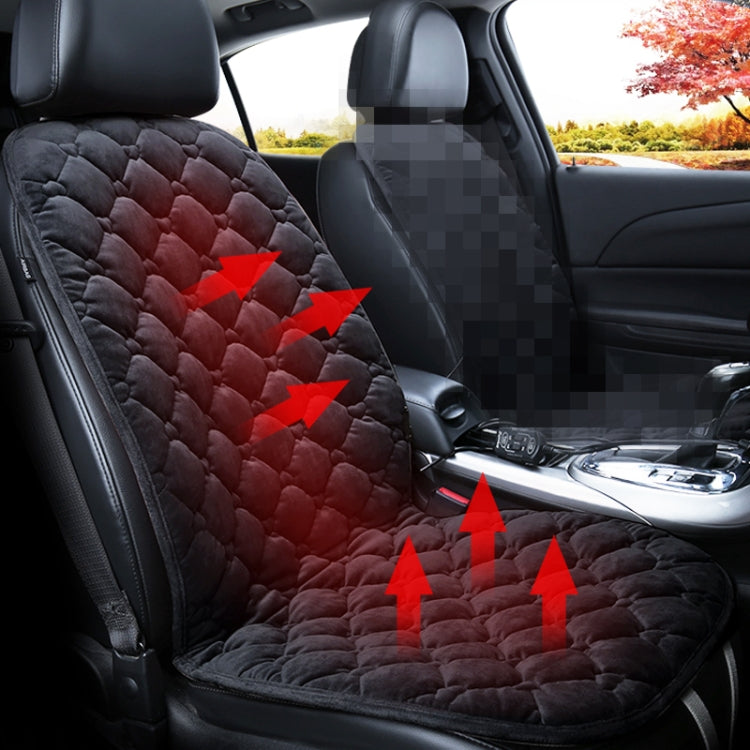 Car 12V Front Seat Heater Cushion Warmer Cover Winter Heated Warm, Single Seat, 12V Single Seat (Beige), 12V Single Seat (Red), 12 V Single Seat (Black), 12V Single Seat (Coffee)