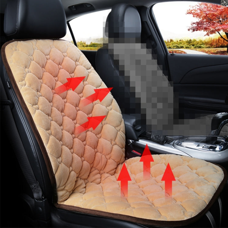 Car 12V Front Seat Heater Cushion Warmer Cover Winter Heated Warm, Single Seat, 12V Single Seat (Beige), 12V Single Seat (Red), 12 V Single Seat (Black), 12V Single Seat (Coffee)