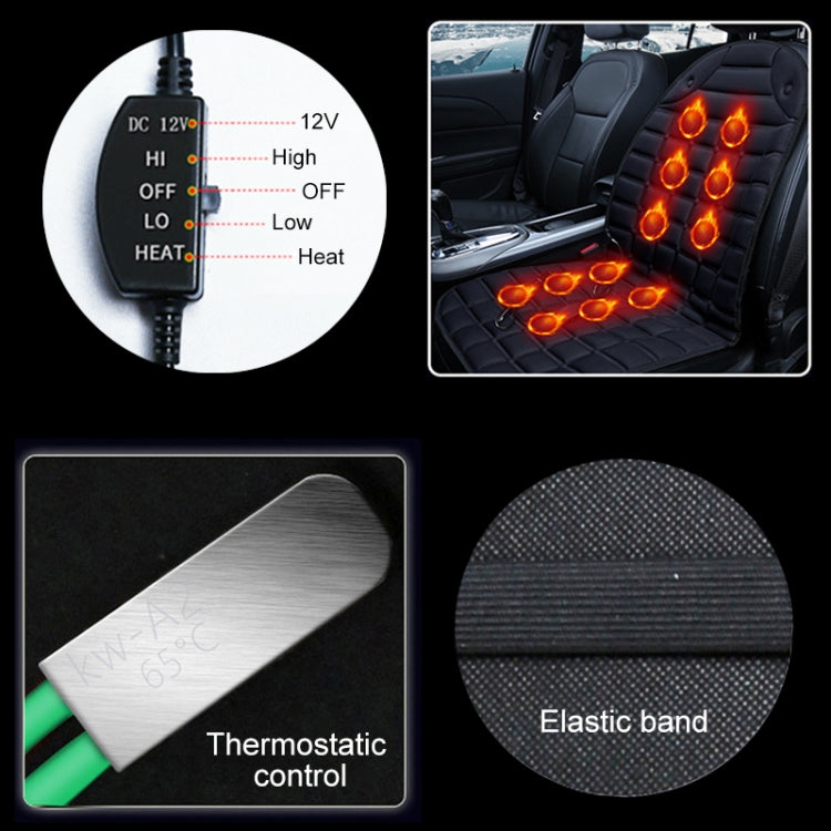 Car 12V Front Seat Heater Cushion Warmer Cover Winter Heated Warm, Single Seat, 12V Single Seat (Beige), 12V Single Seat (Red), 12 V Single Seat (Black), 12V Single Seat (Coffee)