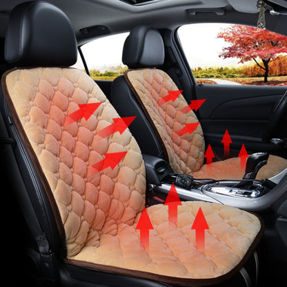 Car 12V Front Seat Heater Cushion Warmer Cover Winter Heated Warm, Double Seat, 12V Double Seat (Black), 21V Double Seat (Coffee), 12V Double Seat (Beige), 12V Double Seat (Red)