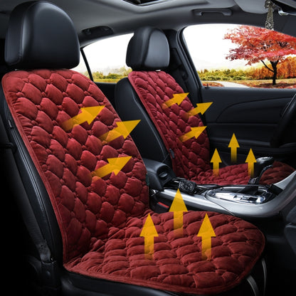 Car 12V Front Seat Heater Cushion Warmer Cover Winter Heated Warm, Double Seat, 12V Double Seat (Black), 21V Double Seat (Coffee), 12V Double Seat (Beige), 12V Double Seat (Red)