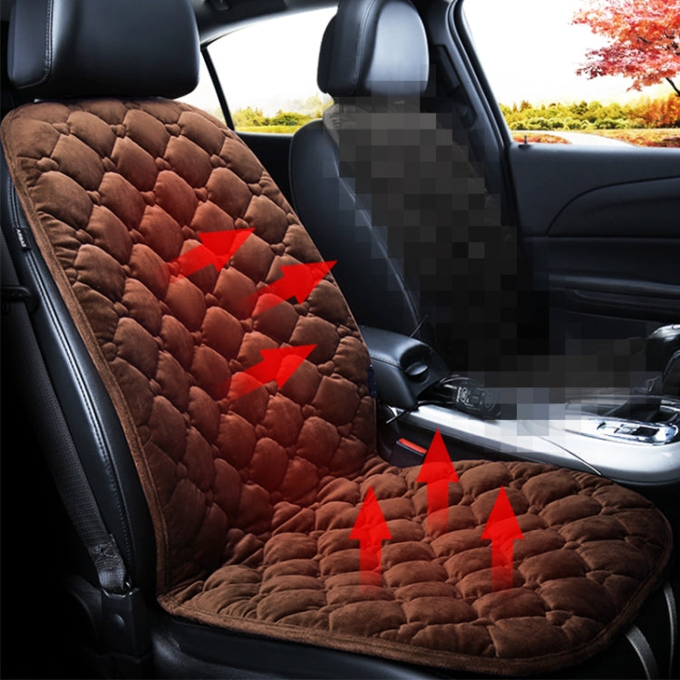 Car 24V Front Seat Heater Cushion Warmer Cover Winter Heated Warm, Single Seat, 24V Single Seat (Beige), 24V Single Seat (Red), 24V Single Seat (Black), 24V Single Seat (Coffee)