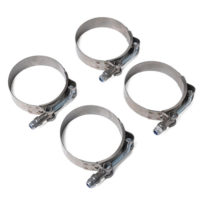 4 PCS Stainless Steel T-Bolt Hose Clamps Pipe Clip Fuel Line Clip, Size: 67-75mm, Size: 67-75mm