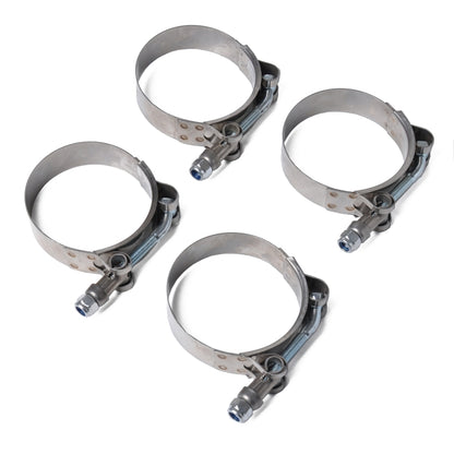 4 PCS Stainless Steel T-Bolt Hose Clamps Pipe Clip Fuel Line Clip, Size: 95-103mm, Size: 95-103mm