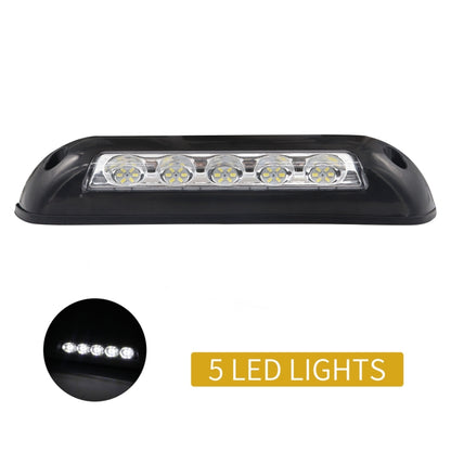 DC 12V 2.6W 6000K IP67 Marine RV Waterproof LED Stair Deck Dome Light Ceiling  Lamp, Black Shell and Rubber Base, Black Shell and Rubber Base