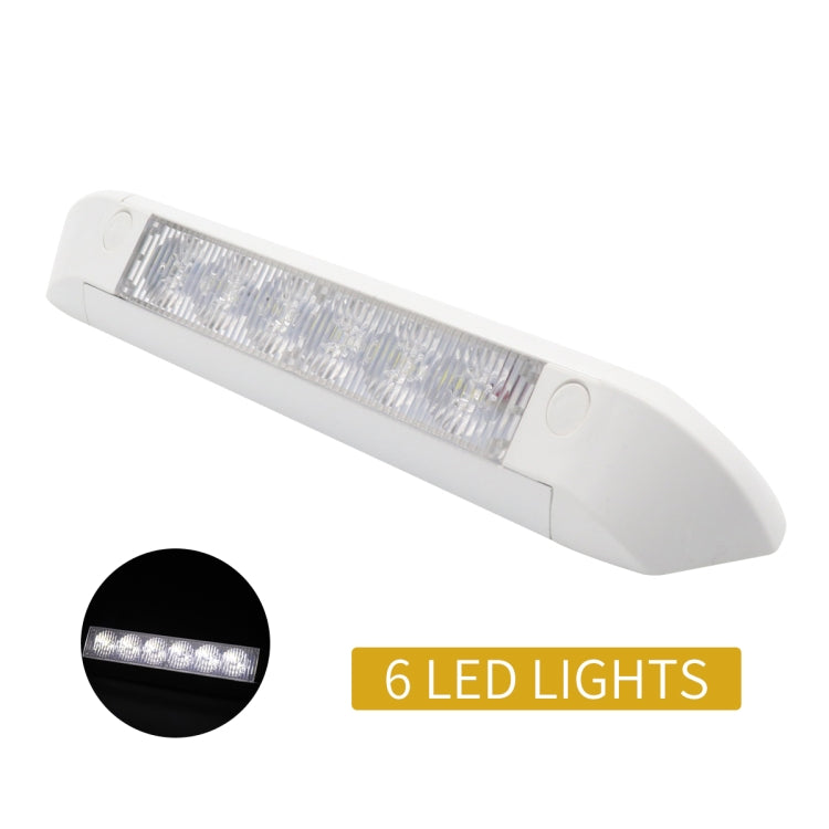 DC 12V 2.6W 6000K IP67 Marine RV Waterproof LED Stair Deck Dome Light Ceiling  Lamp, Aluminum Alloy Base, Aluminum Alloy Base