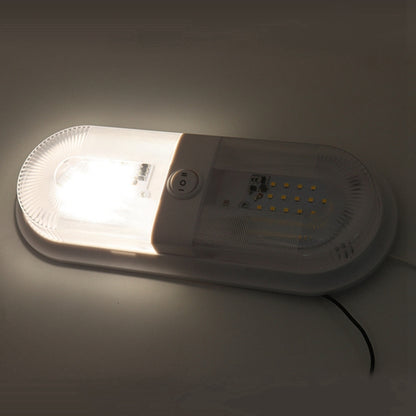 D4347 10-24V 6-7W 4000-4500K 560LM RV Yacht 48 PCS LED Lamps Dome Light Ceiling Lamp, with Independent Switch Control, D4347
