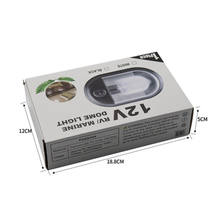 D4348 10-24V 3-3.5W 4000-4500K 280LM RV Yacht 24 PCS LED Lamps Dome Light Ceiling Lamp, with Independent Switch Control, D4348