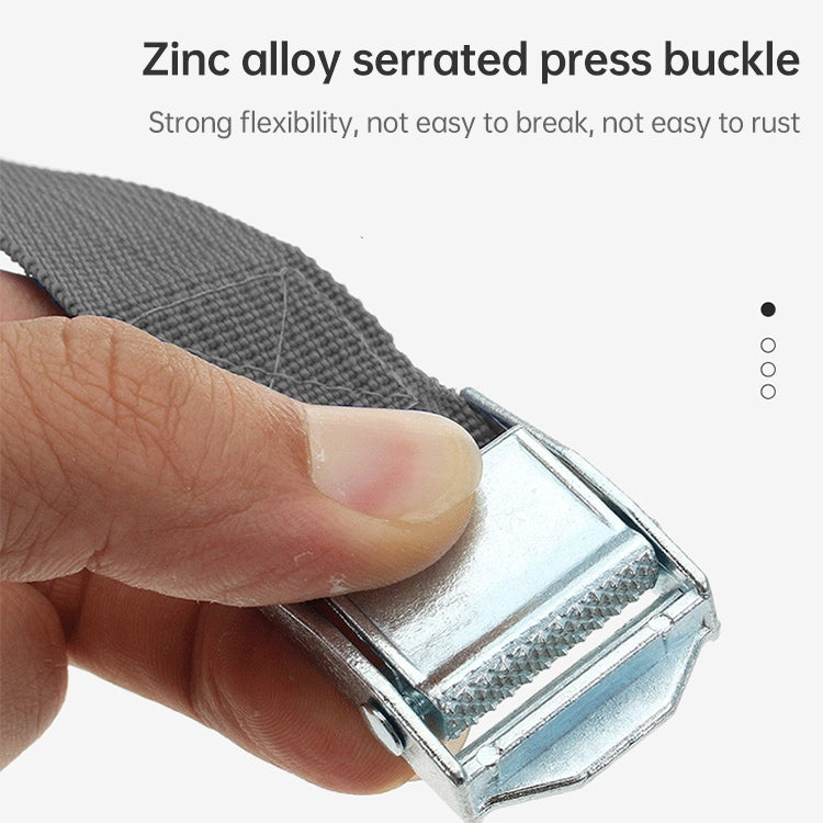 Car Tension Rope Luggage Strap Belt Auto Car Boat Fixed Strap with Alloy Buckle,Random Color Delivery, Size: 25mm x 1m, 1m