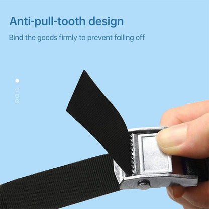 Car Tension Rope Luggage Strap Belt Auto Car Boat Fixed Strap with Alloy Buckle,Random Color Delivery, Size: 25mm x 1m, 1m