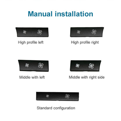 Car Wind Power Switch Air Conditioning Air Volume Button for BMW 5 Series 2011-2017 / 7 Series 2009-2015, Right Middle Configuration, Right Middle Configuration