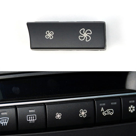 Car Wind Power Switch Air Conditioning Air Volume Button for BMW 5 Series 2011-2017 / 7 Series 2009-2015, Left Middle Configuration, Left Middle Configuration