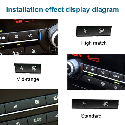 Car Wind Power Switch Air Conditioning Air Volume Button for BMW 5 Series 2011-2017 / 7 Series 2009-2015, Left Middle Configuration, Left Middle Configuration