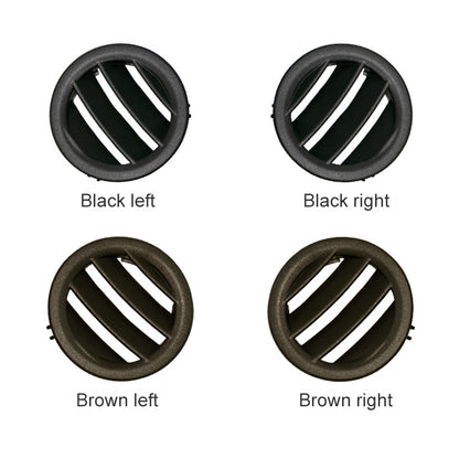 Car Right Side Dashboard Small Air Outlet Circular Air-conditioning Outlet for Mercedes-Benz C Class W204, Right Side for W204 (Black), Right Side for W204 (Brown)