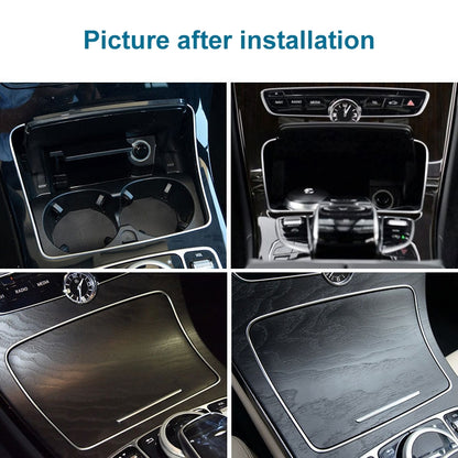 2056830900 Car Cup Holder Electroplating Trim Decorative Frame for Mercedes-Benz C Class W205, Cup Holder Electroplating Decorative Frame