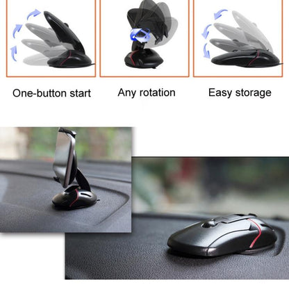 Suction Cup Rotatable Creative Mouse Shaped Car Holder, Mouse Shaped Car Holder