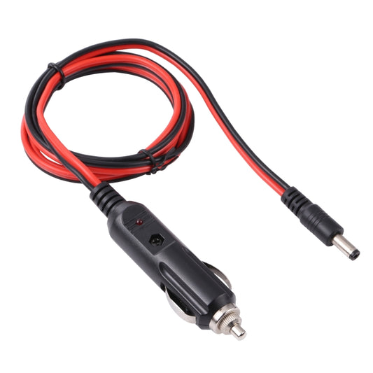 12V/24V 5.5x2.1mm DC Power Supply Adapter Plug Coiled Cable Car Charger, Length: 1m, 12V/24V Length: 1m