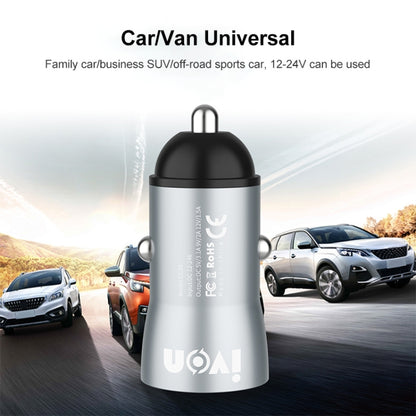IVON CC39 18W 3.1A QC 3.0 USB Car Charger + 1m USB to Micro USB Fast Charge Data Cable Set, Micro USB
