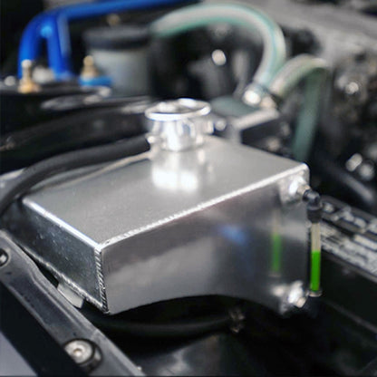 Car Modified Triangle Aluminum Alloy Cooling Water Tank Bottle Can for Nissan