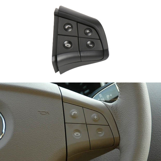 Car Right Side 4-button Steering Wheel Switch Buttons Panel 1648200110 for Mercedes-Benz W164, Left Driving, Right Side 4-button (Black), Right Side 4-button (Coffee), Right Side 4-button (Grey)