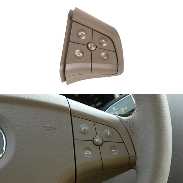 Car Right Side 5-button Steering Wheel Switch Buttons Panel 1648200110 for Mercedes-Benz W164, Left Driving, Right Side 5-button (Black), Right Side 5-button (Coffee), Right Side 5-button (Grey)