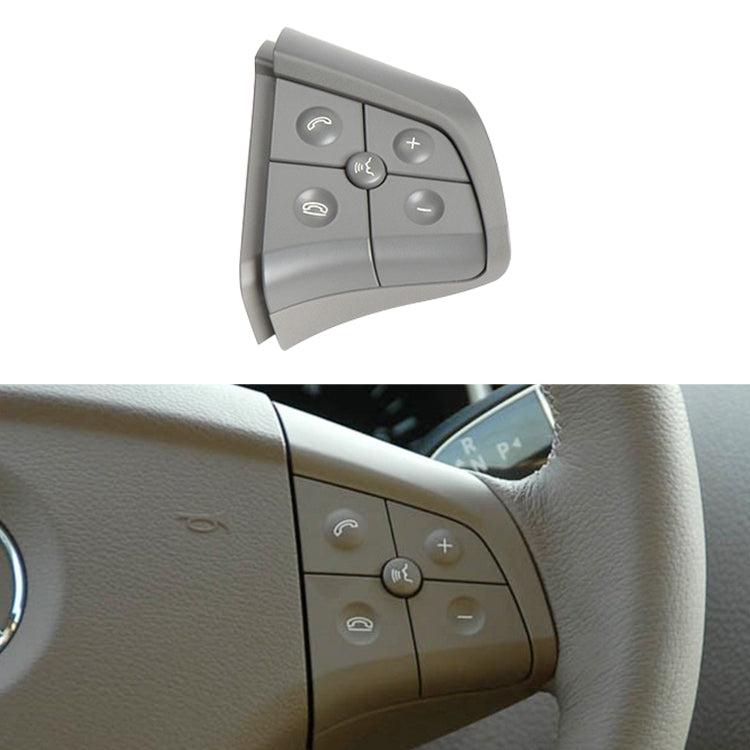 Car Right Side 5-button Steering Wheel Switch Buttons Panel 1648200110 for Mercedes-Benz W164, Left Driving, Right Side 5-button (Black), Right Side 5-button (Coffee), Right Side 5-button (Grey)