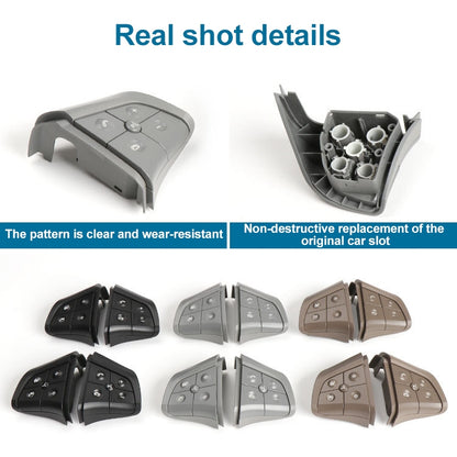 Car Right Side 5-button Steering Wheel Switch Buttons Panel 1648200110 for Mercedes-Benz W164, Left Driving, Right Side 5-button (Black), Right Side 5-button (Coffee), Right Side 5-button (Grey)