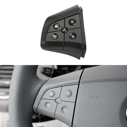 Car Left Side 5-button Steering Wheel Switch Buttons Panel 1648200010 for Mercedes-Benz W164, Left Driving, Left Side 5-button (Black), Left Side 5-button (Coffee), Left Side 5-button (Grey)