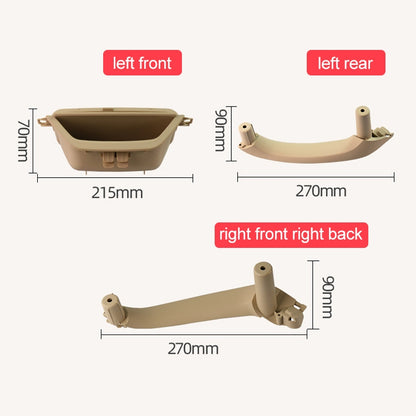 Car Rear Left Inside Doors Handle Pull Trim Cover 5141 7394 519-1 for BMW X3 X4, Left Driving, Rear Left Inside (Black), Rear Left Inside (Beige)