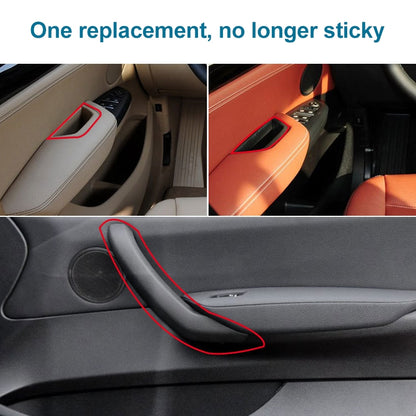 Car Front Left Inside Doors Handle Pull Trim Cover 5141 7394 519-1 for BMW X3 X4, Left Driving, Front Left Inside (Black), Front Left Inside (Beige)