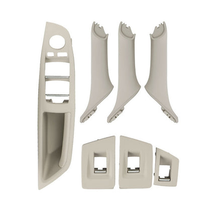 Car Standard Version Inside Doors Handle Pull Trim Cover 5141 7225 873 for BMW F10 F18, Left Driving, Standard Version (Wine Red), Standard Version (Black), Standard Version (Dark Coffee), Standard Version (Beige White), Standard Version (Grey)        ...