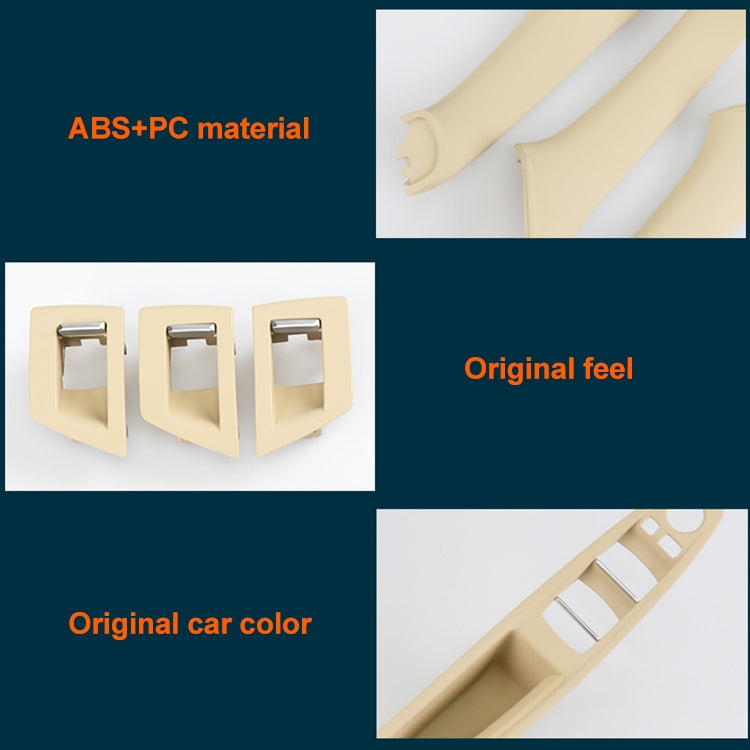 Car Standard Version Inside Doors Handle Pull Trim Cover 5141 7225 873 for BMW F10 F18, Left Driving, Standard Version (Wine Red), Standard Version (Black), Standard Version (Dark Coffee), Standard Version (Beige White), Standard Version (Grey)        ...