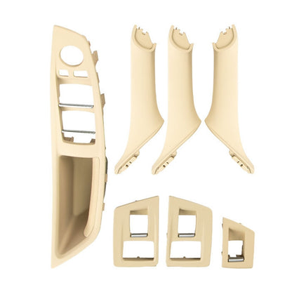 Car High Configuration Version Inside Doors Handle Pull Trim Cover 5141 7225 873 for BMW F10 F18, Left Driving, High Configuration Version (Black), High Configuration Version (Beige White), High Configuration Version (Grey)                             ...